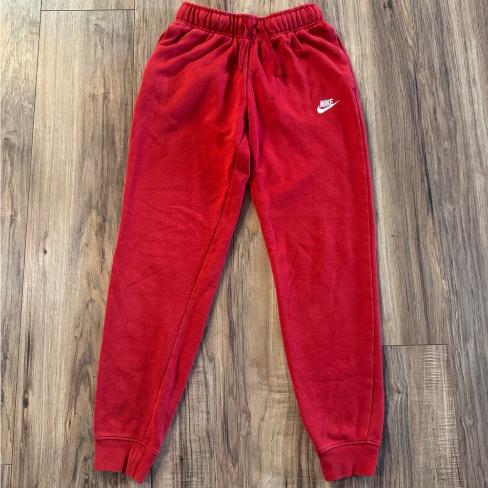 Nike Womans Bright Red Joggers XSmall